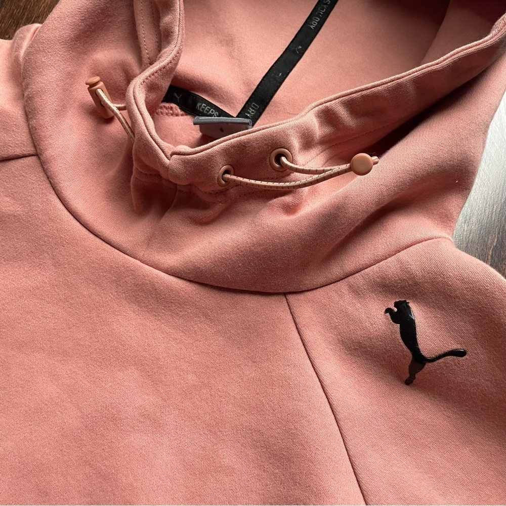 Pink Puma evostriped hoodie size Large - Picture 3 of 6